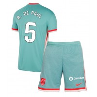 Camisa de time de futebol Atletico Madrid Rodrigo De Paul #5 Replicas 2º Equipamento Infantil 2024-25 Manga Curta (+ Calças curtas)